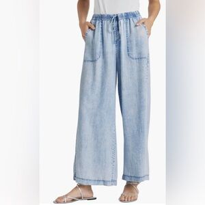 Splendid Bleached Indigo Palazzo Pants